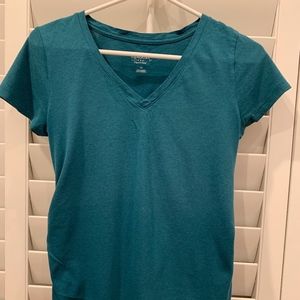 Isabel Maternity Shirred V-Neck T-Shirt